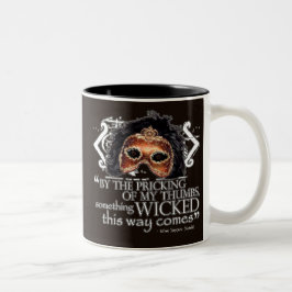 Macbeth-Zitat Zweifarbige Tasse
