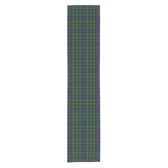 MacBride Clan Tartan Kariert Table Runner Kurzer Tischläufer (Vorderseite)