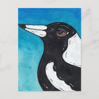 Macca the Magpie Postkarte