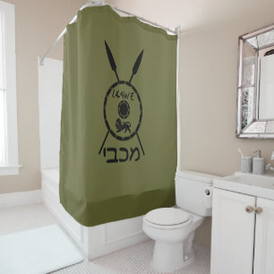 Maccabee Schild und Speere Duschvorhang