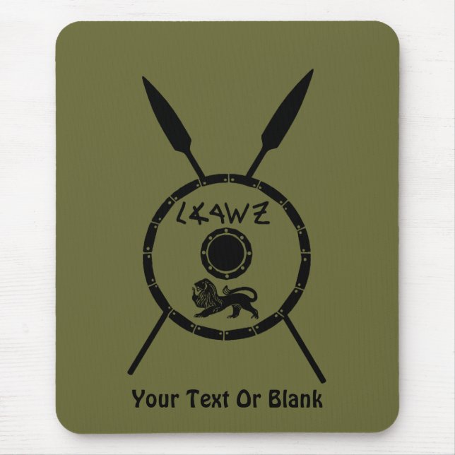 Maccabee Schild und Speere Mousepad (Vorne)