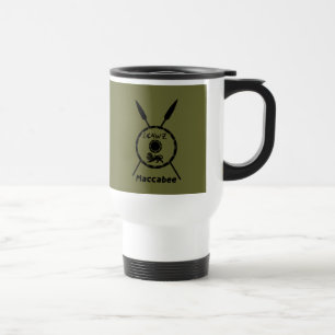 Maccabee Schild und Speere Reisebecher