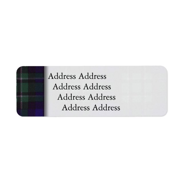 Maccallum clan Kariert Scottish tartan (Vorne)