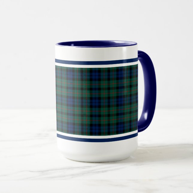 MacCallum Clan Tartan Tasse (VorderseiteRechts)