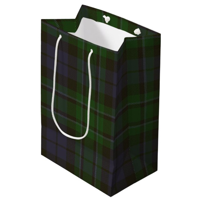 MacCallum Tartan Mittlere Geschenktüte (Vorderseite Schrägansicht)