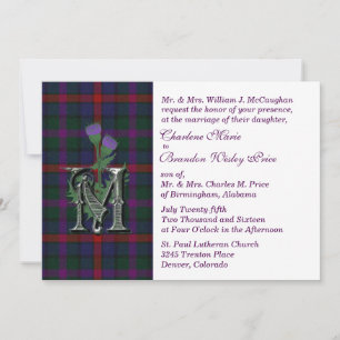 MacCaughan Clan Tartan Karierte Einladung zur Hoch