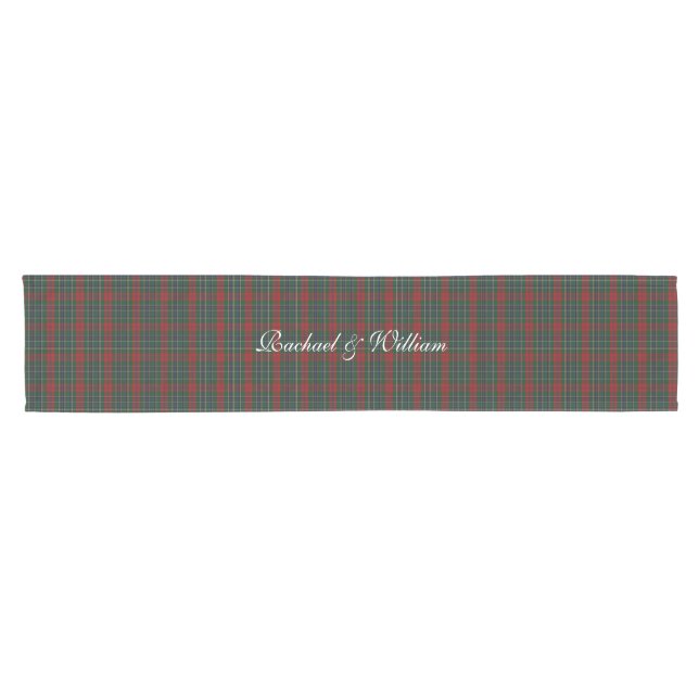 MacClain Clan Tartan Kariert Table Runner Kurzer Tischläufer (Horizontal)