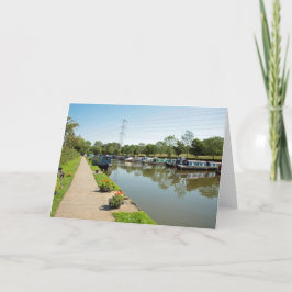 Macclesfield Canal Higher Poynton Cheshire Dankeskarte