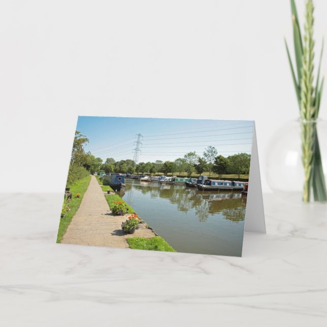 Macclesfield Canal Higher Poynton Cheshire Dankeskarte (Vorderseite)