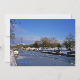 Macclesfield Canal Winter Cheshire Holiday Card Feiertagskarte