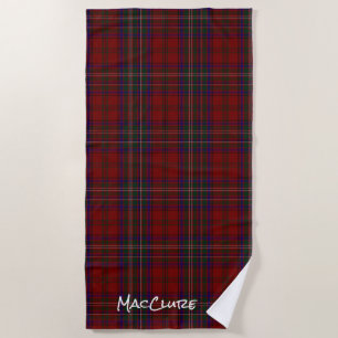 MacClure Clan Tartan Plaid Beach Towel Strandtuch