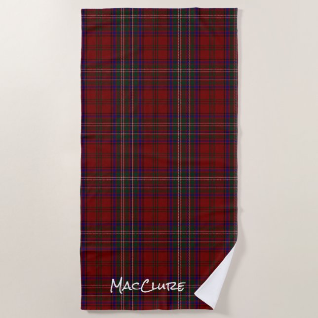 MacClure Clan Tartan Plaid Beach Towel Strandtuch (Vorderseite)
