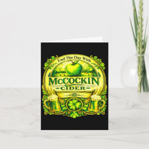 Maccockin Cider lustiger St. Patricks Tag Karte