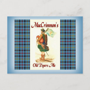 MacCrimmons Alter Piper Postkarte