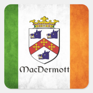 MacDermott Irish Quadratischer Aufkleber