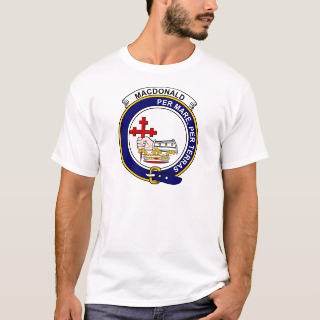 MacDonald (Clan Donald) Clan-Abzeichen T-Shirt (Vorderseite)