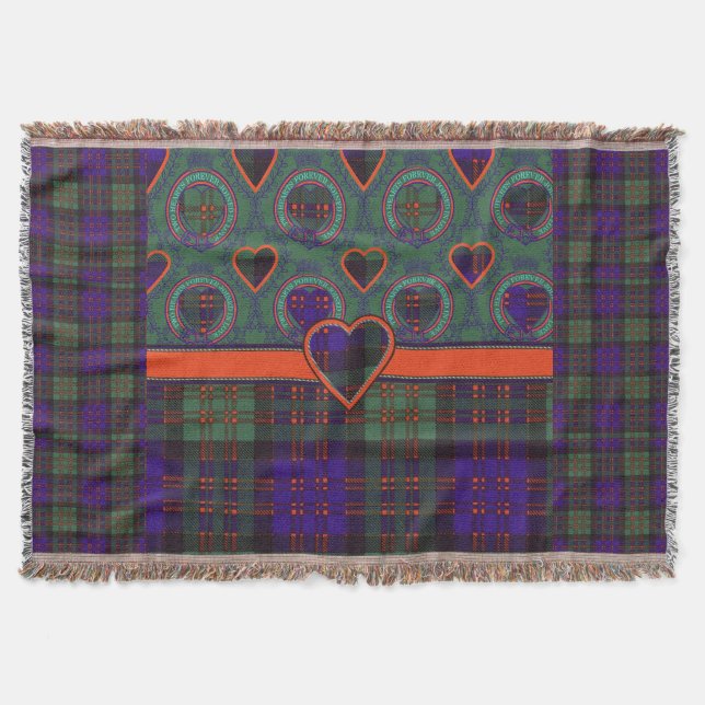 Macdonald Clan karierter schottischer Tartan Decke (Vorderseite)