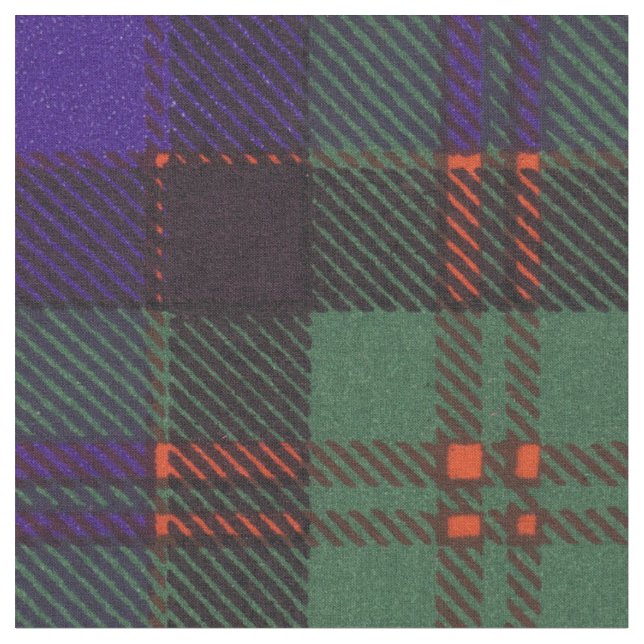 Macdonald Clan karierter schottischer Tartan Stoff (Nahaufnahme)