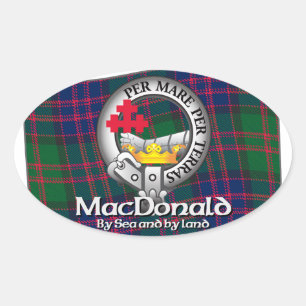 MacDonald Clan Ovaler Aufkleber