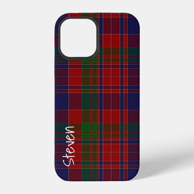 MacDonald Clan Schottischer Plaid iPhone Hülle (Rückseite)