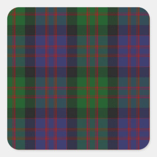 MacDonald Clan Tartan Quadratischer Aufkleber