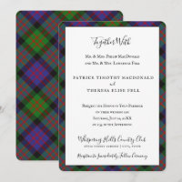 MacDonald Clan Tartan Schottisch Kariert