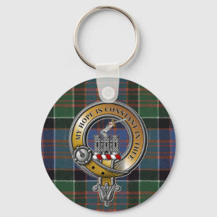 MacDonald Clanranald Tartan & Abzeichen Schlüsselanhänger