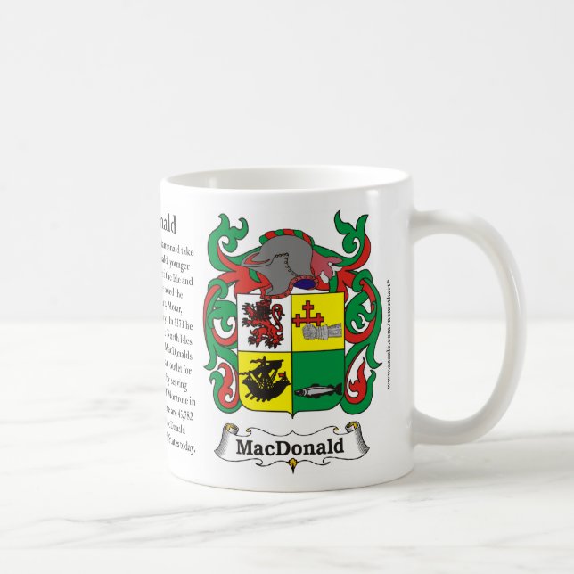 MacDonald Familien-Wappen Tasse (Rechts)