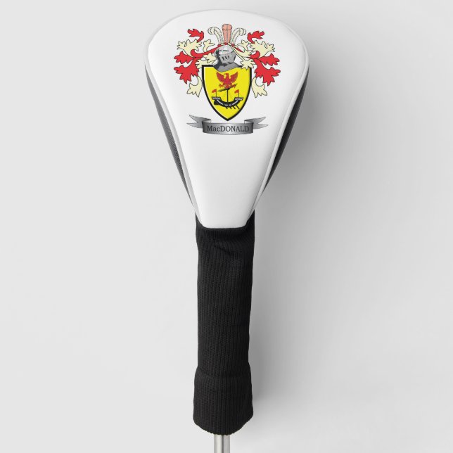 MacDonald Familienwappen-Wappen Golf Headcover (Vorderseite)