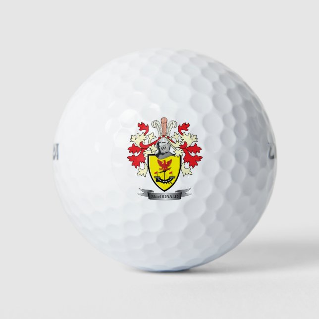 MacDonald-Familienwappen-Wappen Golfball (Vorderseite)