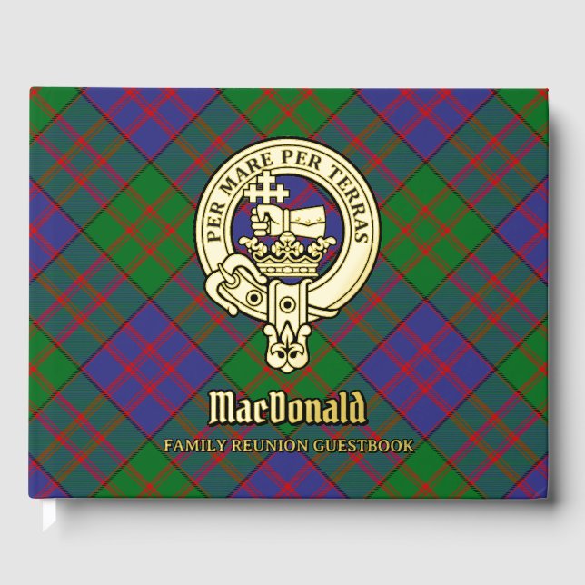 MacDonald Family Wiedersehen Gästebuch (Vorderseite)