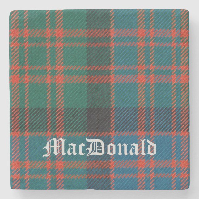 MacDonald, MacDonald, Scottish Tartan, MacDonald Steinuntersetzer (Vorderseite)