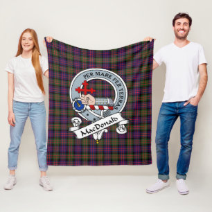 MacDonald Modern Macdonalds of Sleat Clan Abzeiche Fleecedecke