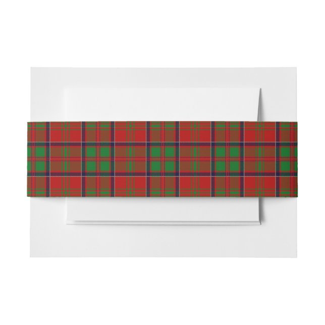 MacDonald of Glencoe Scottish Tartan Bly Band (Vorderseite Beispiel)