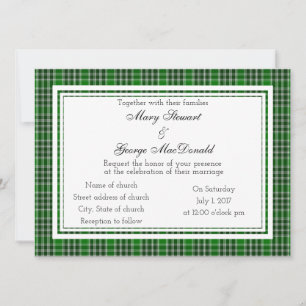 MacDonald of the Isles Ancient Scottish Wedding Wi Einladung