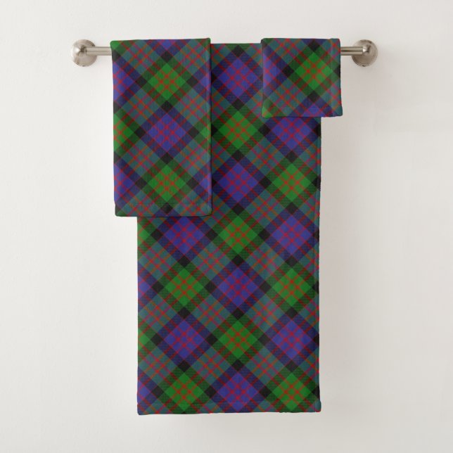 MacDonald Scottish Clan Tartan Kariertes Muster Badhandtuch Set (Insitu)