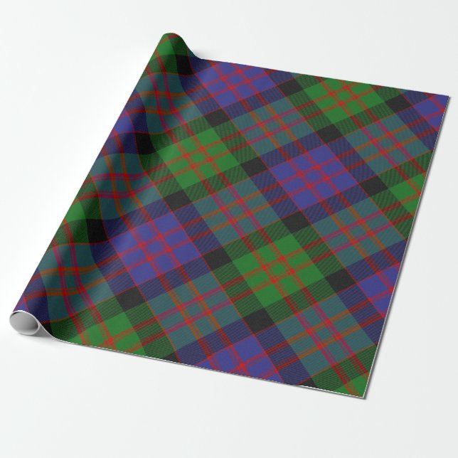 MacDonald Scottish Clan Tartan Kariertes Muster Geschenkpapier (Ungerollt)