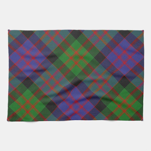 MacDonald Scottish Clan Tartan Kariertes Muster Geschirrtuch (Horizontal)