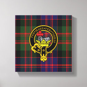 Macdonald Scottish Wappen und Tartan Canvas print Leinwanddruck