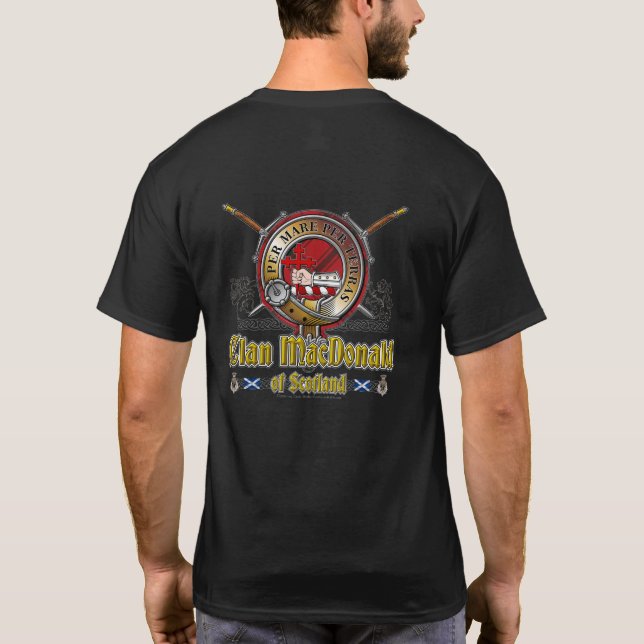 MacDonald Sleat Clan Abzeichen T-Shirt (Rückseite)