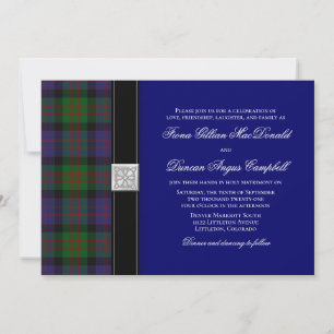 MacDonald Tartan Celtic Wedding Einladung