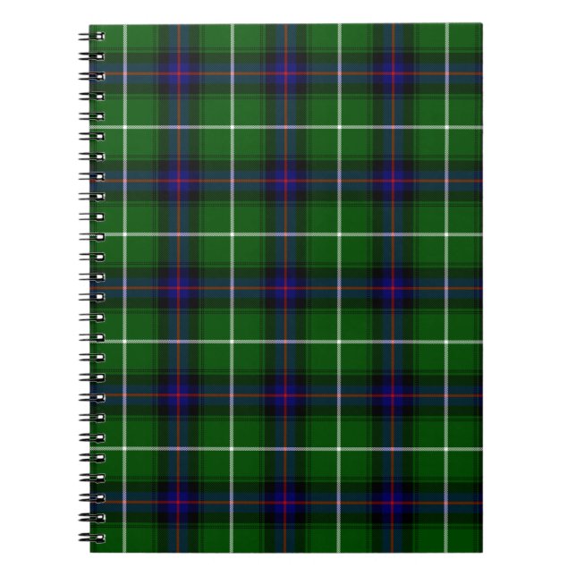 MacDonald Tartan grün kariert Notizblock (Vorderseite)