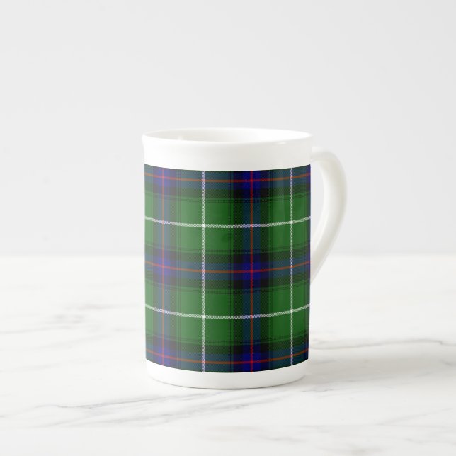 MacDonald Tartan grün kariert Prozellantasse (Vorderseite Rechts)