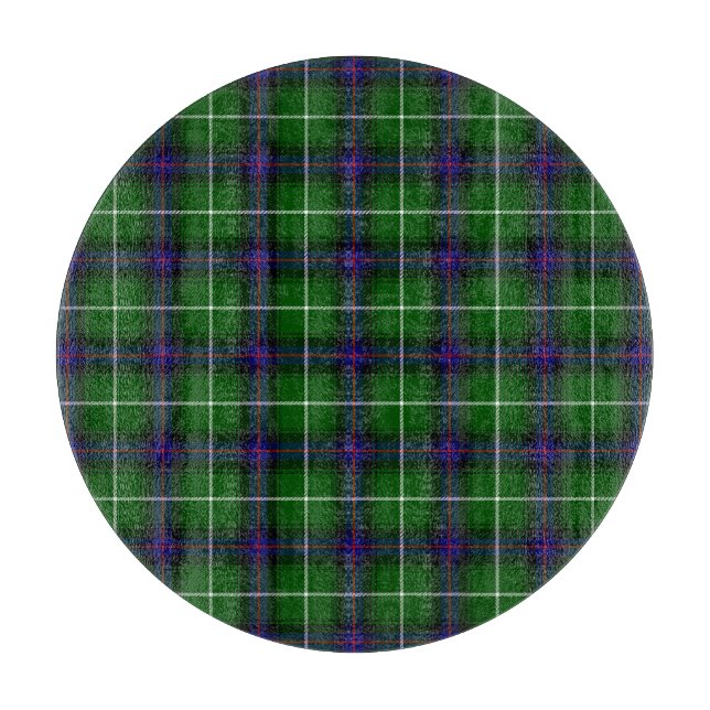 MacDonald Tartan grün kariert Schneidebrett (Vorderseite)
