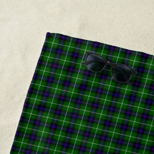 MacDonald Tartan grün kariert Strandtuch