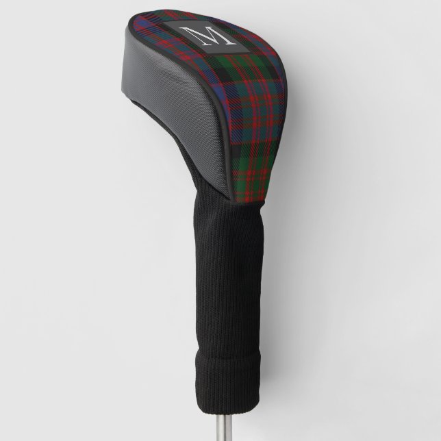 MACDONALD TARTAN Letter M Monogramm ( KANN EDIT) I Golf Headcover (angewinkelt)