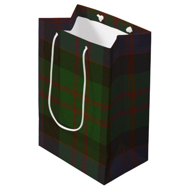 MacDonald Tartan Mittlere Geschenktüte (Vorderseite Schrägansicht)