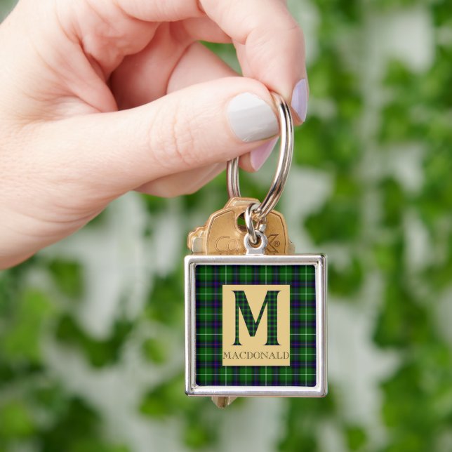 MacDonald Tartan Monogram M Schlüsselanhänger (Hand)