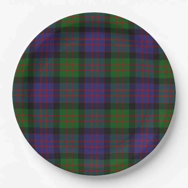 MacDonald Tartan Pappteller (Vorderseite)
