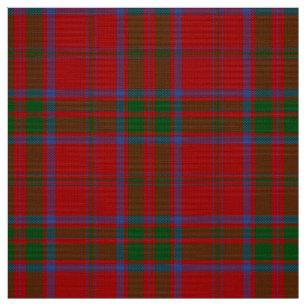 MacDonald-Tartan Rot, Grün und Blau Karierter Stof Stoff